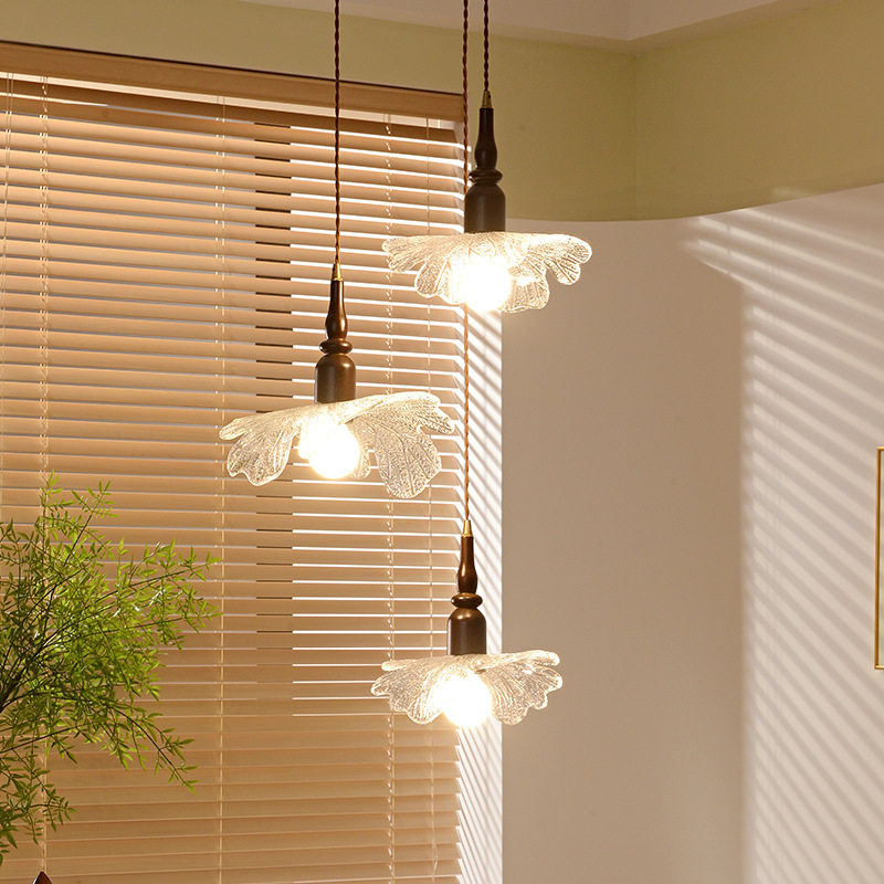 Retro petal crystal Pendant Light