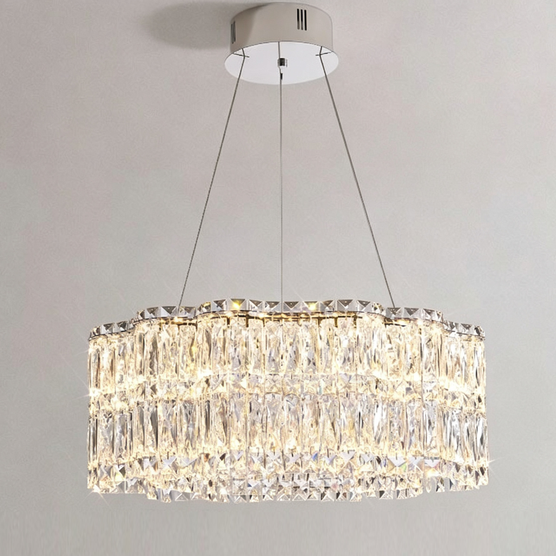 Luminaire Collection Luxury Large Round Crystal Chandelier
