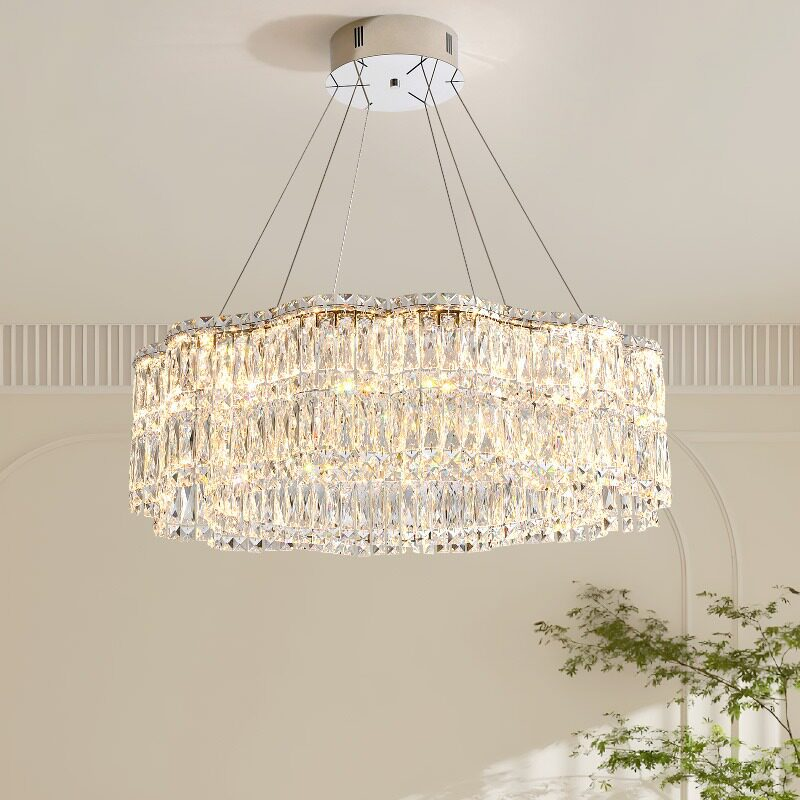 Luminaire Collection Luxury Large Round Crystal Chandelier