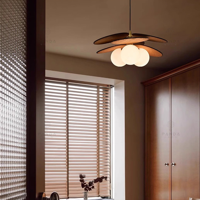 New rattan French chandelier