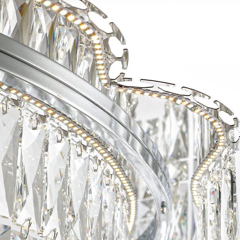 Luminaire Collection Luxury Large Round Crystal Chandelier