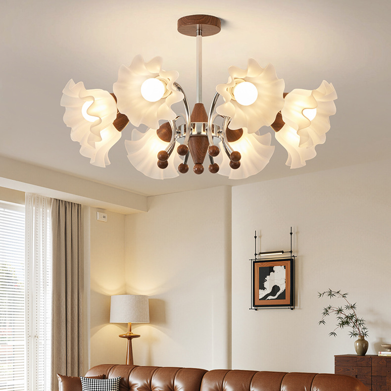 Vintage Lily-of-the-Valley Style Main Hall Chandelier