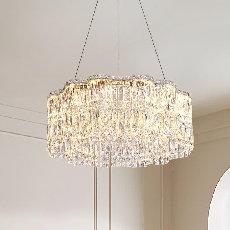 Luminaire Collection Luxury Large Round Crystal Chandelier