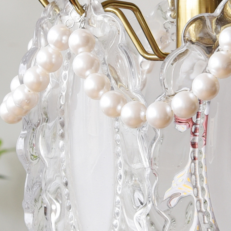 Luxury Pearl Feather Pendant Light