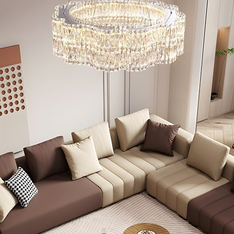 Luminaire Collection Luxury Large Round Crystal Chandelier