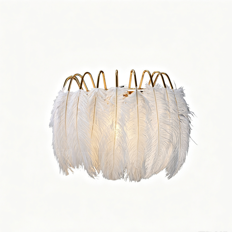 Lira PlumeDazzling Dreamy Crystal Wall Lamp